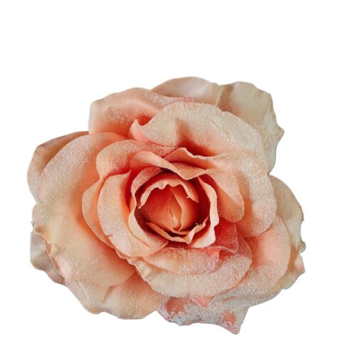 Bloem op Clip – Peach kleurig (10 cm)