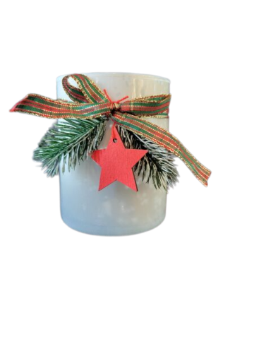 Kerst theelicht - Wit