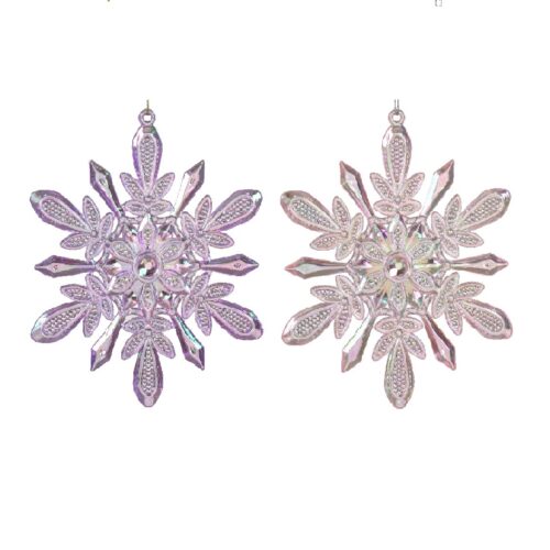Crystal Flakes – Iriserende Sneeuwvlok Ornamenten