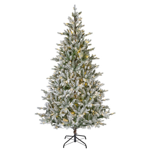 Kunstkerstboom 2.10 m met Sneeuweffect & Instelbare LED-verlichting
