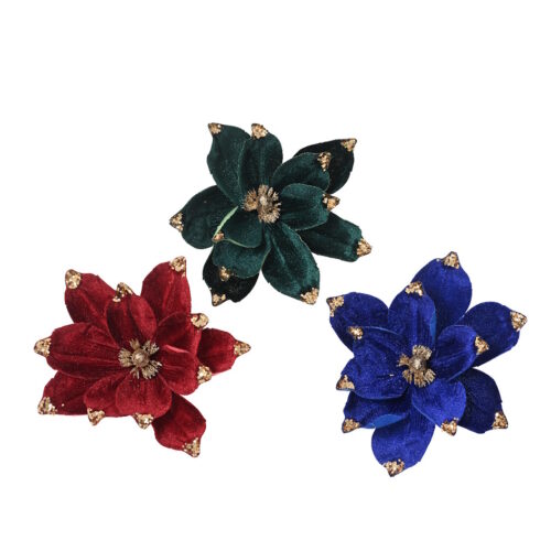 Luxe Fluwelen Kerstbloem