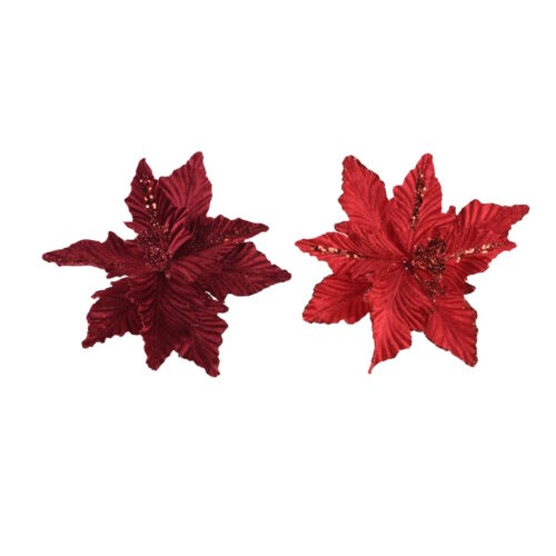 Poinsettia Fluweel – Kunstbloem
