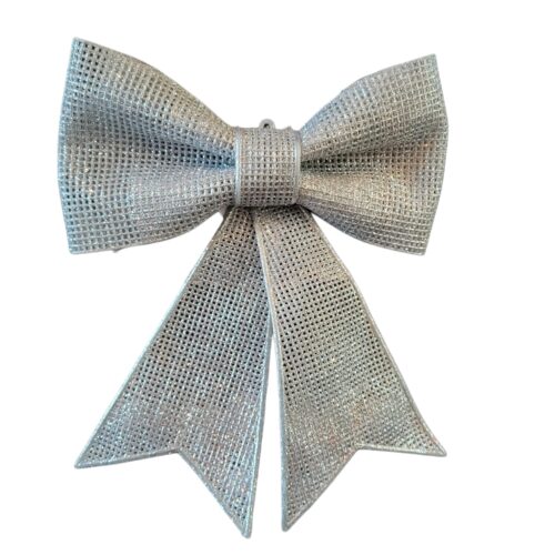 Glitter Kerststrik – Zilver | 25 cm